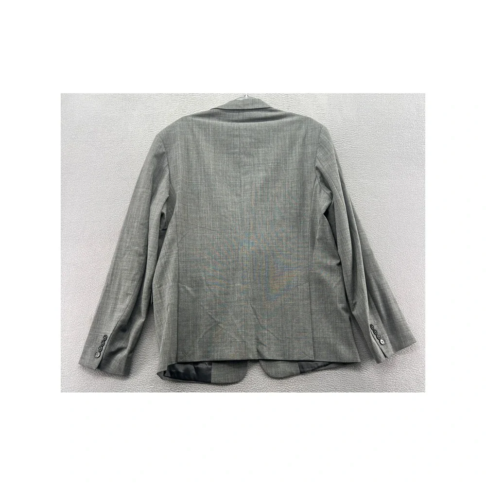 Zara Blazer Jacket Sport Coat Mens Sz 42 Grey Regular Fit Suit NWT